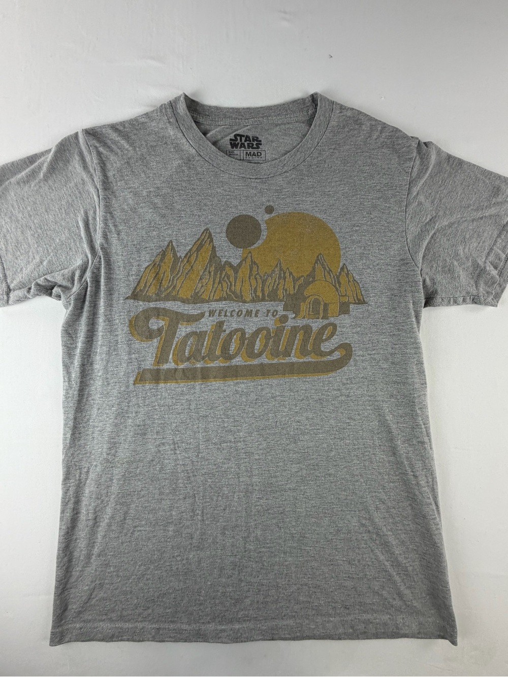 Vintage Wash Star Wars Fan Gray 'Welcome to Tatooine' Graphic Tee size Small